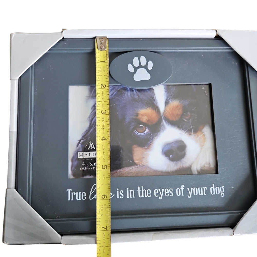 Dog Frame "True Love Is In The Eyes Of Your Dog" Picture Frame 3.5x5 - Picture 4 of 5